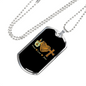 Peace Love Jesus Christian Necklace Stainless Steel or 18k Gold Dog Tag 24" Chain-Express Your Love Gifts