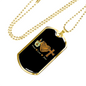 Peace Love Jesus Christian Necklace Stainless Steel or 18k Gold Dog Tag 24" Chain-Express Your Love Gifts