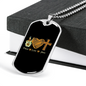 Peace Love Jesus Christian Necklace Stainless Steel or 18k Gold Dog Tag 24" Chain-Express Your Love Gifts