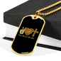 Peace Love Jesus Christian Necklace Stainless Steel or 18k Gold Dog Tag 24" Chain-Express Your Love Gifts