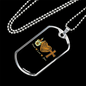 Peace Love Jesus Christian Necklace Stainless Steel or 18k Gold Dog Tag 24" Chain-Express Your Love Gifts