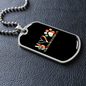 Peace Love Rescue Pets Necklace Stainless Steel or 18k Gold Dog Tag 24" Chain-Express Your Love Gifts
