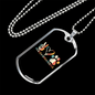 Peace Love Rescue Pets Necklace Stainless Steel or 18k Gold Dog Tag 24" Chain-Express Your Love Gifts