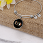 Peace Lover Rescue Cat Bracelet Stainless Steel or 18k Gold Circle Bangle-Express Your Love Gifts