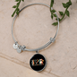 Peace Lover Rescue Cat Bracelet Stainless Steel or 18k Gold Circle Bangle-Express Your Love Gifts