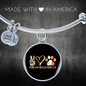 Peace Lover Rescue Cat Bracelet Stainless Steel or 18k Gold Circle Bangle-Express Your Love Gifts