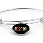 Peace Lover Rescue Cat Bracelet Stainless Steel or 18k Gold Circle Bangle-Express Your Love Gifts