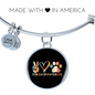 Peace Lover Rescue Cat Bracelet Stainless Steel or 18k Gold Circle Bangle-Express Your Love Gifts
