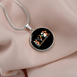 Peace Lover Rescue Cat Circle Necklace Stainless Steel or 18k Gold 18-22"-Express Your Love Gifts