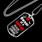 Peach-Fronted Conure Bird Necklace Stainless Steel or 18k Gold Dog Tag 24" Chain-Express Your Love Gifts