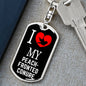 Peachfronted Conure Bird Lover Keyring Keychain Stainless Steel or 18k Gold-Express Your Love Gifts