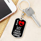 Peachfronted Conure Bird Lover Keyring Keychain Stainless Steel or 18k Gold-Express Your Love Gifts