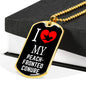 Peachfronted Conure Necklace Stainless Steel or 18k Gold Dog Tag 24" Chain-Express Your Love Gifts