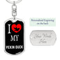 Pekin Duck Bird Lover Keyring Keychain Stainless Steel or 18k Gold-Express Your Love Gifts