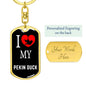 Pekin Duck Bird Lover Keyring Keychain Stainless Steel or 18k Gold-Express Your Love Gifts