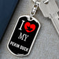Pekin Duck Bird Lover Keyring Keychain Stainless Steel or 18k Gold-Express Your Love Gifts