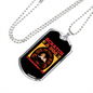 Pemanent Job Necklace Stainless Steel or 18k Gold Dog Tag 24" Chain-Express Your Love Gifts