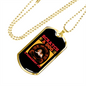 Pemanent Job Necklace Stainless Steel or 18k Gold Dog Tag 24" Chain-Express Your Love Gifts