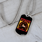 Pemanent Job Necklace Stainless Steel or 18k Gold Dog Tag 24" Chain-Express Your Love Gifts