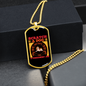 Pemanent Job Necklace Stainless Steel or 18k Gold Dog Tag 24" Chain-Express Your Love Gifts
