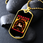 Pemanent Job Necklace Stainless Steel or 18k Gold Dog Tag 24" Chain-Express Your Love Gifts