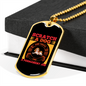 Pemanent Job Necklace Stainless Steel or 18k Gold Dog Tag 24" Chain-Express Your Love Gifts