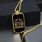 People Asking Necklace Stainless Steel or 18k Gold Dog Tag 24" Chain-Express Your Love Gifts