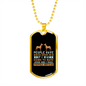 People Asking Necklace Stainless Steel or 18k Gold Dog Tag 24" Chain-Express Your Love Gifts