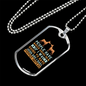 People Asking Necklace Stainless Steel or 18k Gold Dog Tag 24" Chain-Express Your Love Gifts