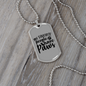 People Paws Necklace Stainless Steel or 18k Gold Dog Tag 24" Chain-Express Your Love Gifts