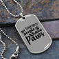 People Paws Necklace Stainless Steel or 18k Gold Dog Tag 24" Chain-Express Your Love Gifts