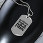 People Paws Necklace Stainless Steel or 18k Gold Dog Tag 24" Chain-Express Your Love Gifts