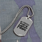 People Paws Necklace Stainless Steel or 18k Gold Dog Tag 24" Chain-Express Your Love Gifts