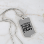 People Paws Necklace Stainless Steel or 18k Gold Dog Tag 24" Chain-Express Your Love Gifts