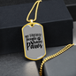 People Paws Necklace Stainless Steel or 18k Gold Dog Tag 24" Chain-Express Your Love Gifts