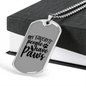 People Paws Necklace Stainless Steel or 18k Gold Dog Tag 24" Chain-Express Your Love Gifts