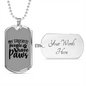 People Paws Necklace Stainless Steel or 18k Gold Dog Tag 24" Chain-Express Your Love Gifts