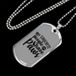 People Paws Necklace Stainless Steel or 18k Gold Dog Tag 24" Chain-Express Your Love Gifts