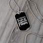 People Paws White Necklace Stainless Steel or 18k Gold Dog Tag 24" Chain-Express Your Love Gifts