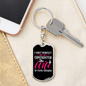 Perfect Firefighter's Wife Keychain Stainless Steel or 18k Gold Dog Tag Keyring-Express Your Love Gifts