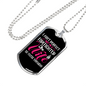 Perfect Firefighter's Wife Necklace Stainless Steel or 18k Gold Dog Tag 24" Chain-Express Your Love Gifts
