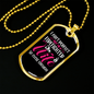 Perfect Firefighter's Wife Necklace Stainless Steel or 18k Gold Dog Tag 24" Chain-Express Your Love Gifts