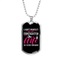 Perfect Firefighter's Wife Necklace Stainless Steel or 18k Gold Dog Tag 24" Chain-Express Your Love Gifts