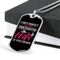 Perfect Firefighter's Wife Necklace Stainless Steel or 18k Gold Dog Tag 24" Chain-Express Your Love Gifts