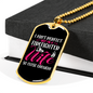 Perfect Firefighter's Wife Necklace Stainless Steel or 18k Gold Dog Tag 24" Chain-Express Your Love Gifts