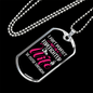 Perfect Firefighter's Wife Necklace Stainless Steel or 18k Gold Dog Tag 24" Chain-Express Your Love Gifts
