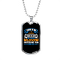 Perfect Love Cast Fear Christian Necklace Stainless Steel or 18k Gold Dog Tag 24" Chain-Express Your Love Gifts