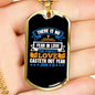 Perfect Love Cast Fear Christian Necklace Stainless Steel or 18k Gold Dog Tag 24" Chain-Express Your Love Gifts