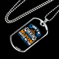 Perfect Love Cast Fear Christian Necklace Stainless Steel or 18k Gold Dog Tag 24" Chain-Express Your Love Gifts