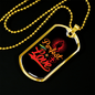 Perfect Love Cross Christian Necklace Stainless Steel or 18k Gold Dog Tag 24" Chain-Express Your Love Gifts